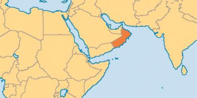 Oman Karte, Welt Karte