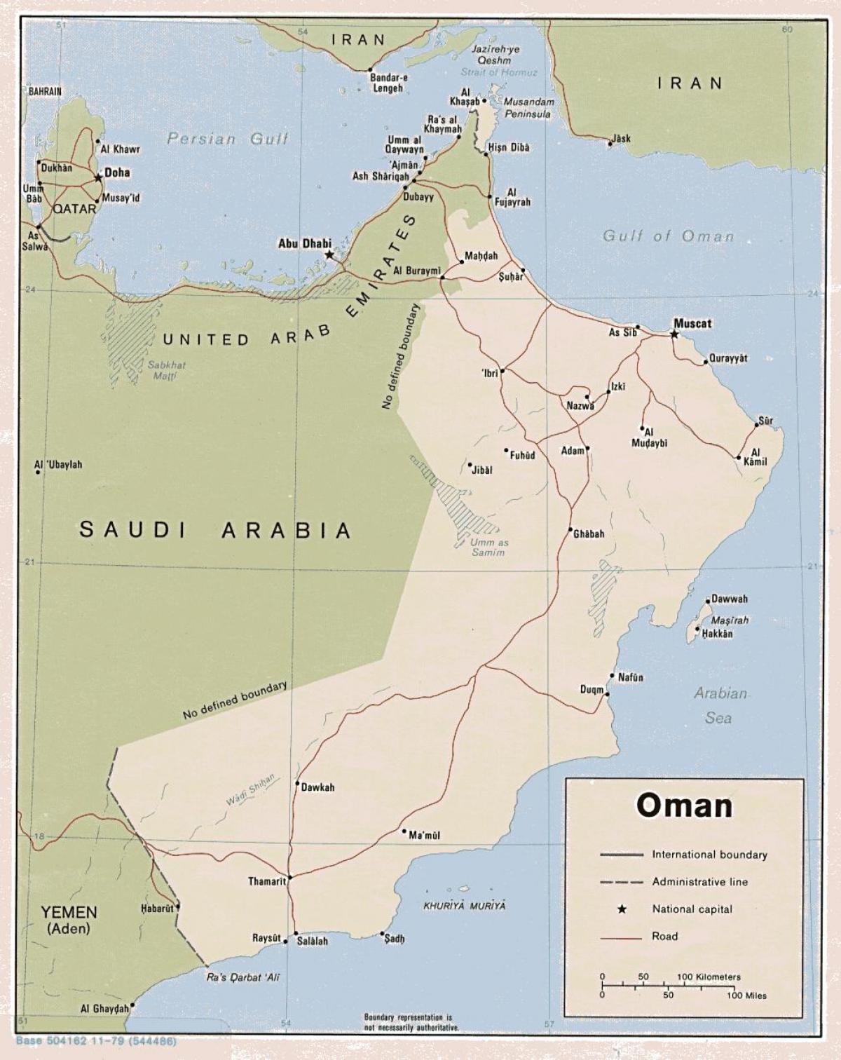 Karte von Oman-ports