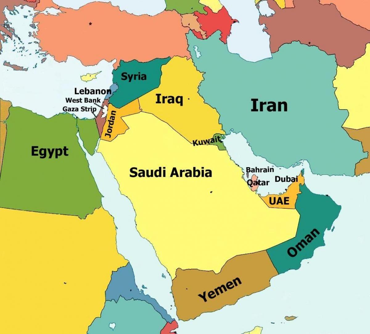 Oman-Land in der Weltkarte