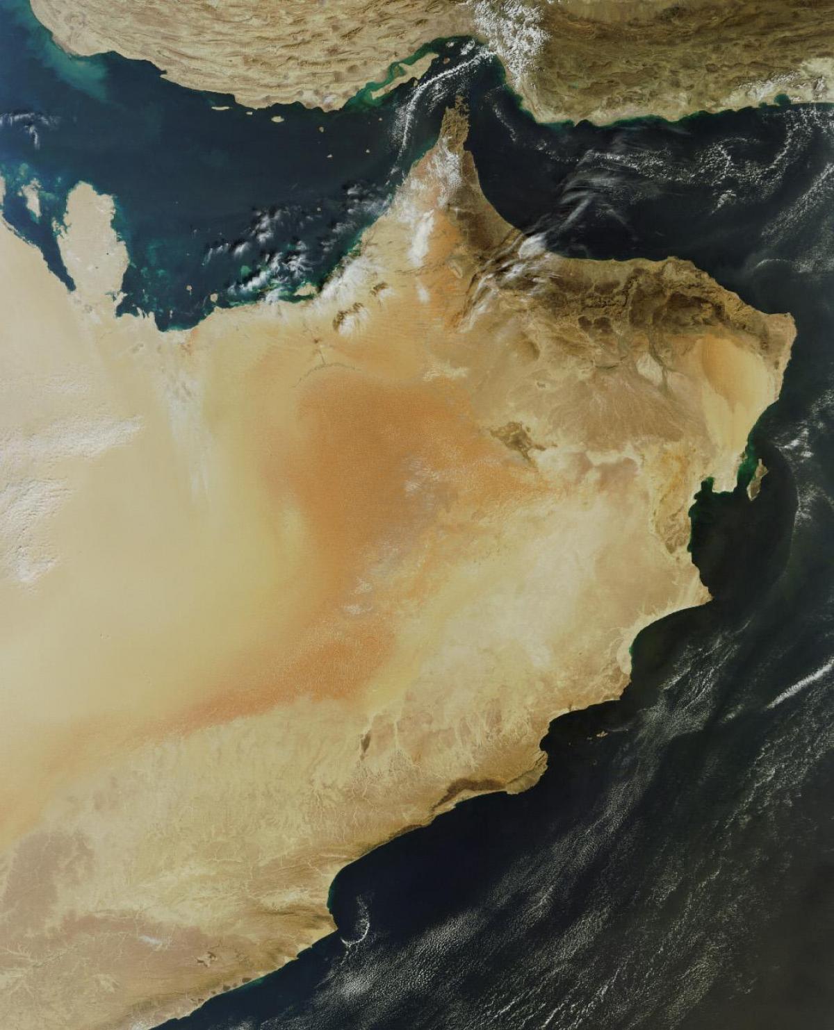 Karte von Oman-Sat